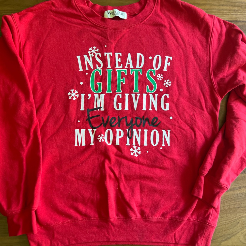 Holiday sweatshirt size medium